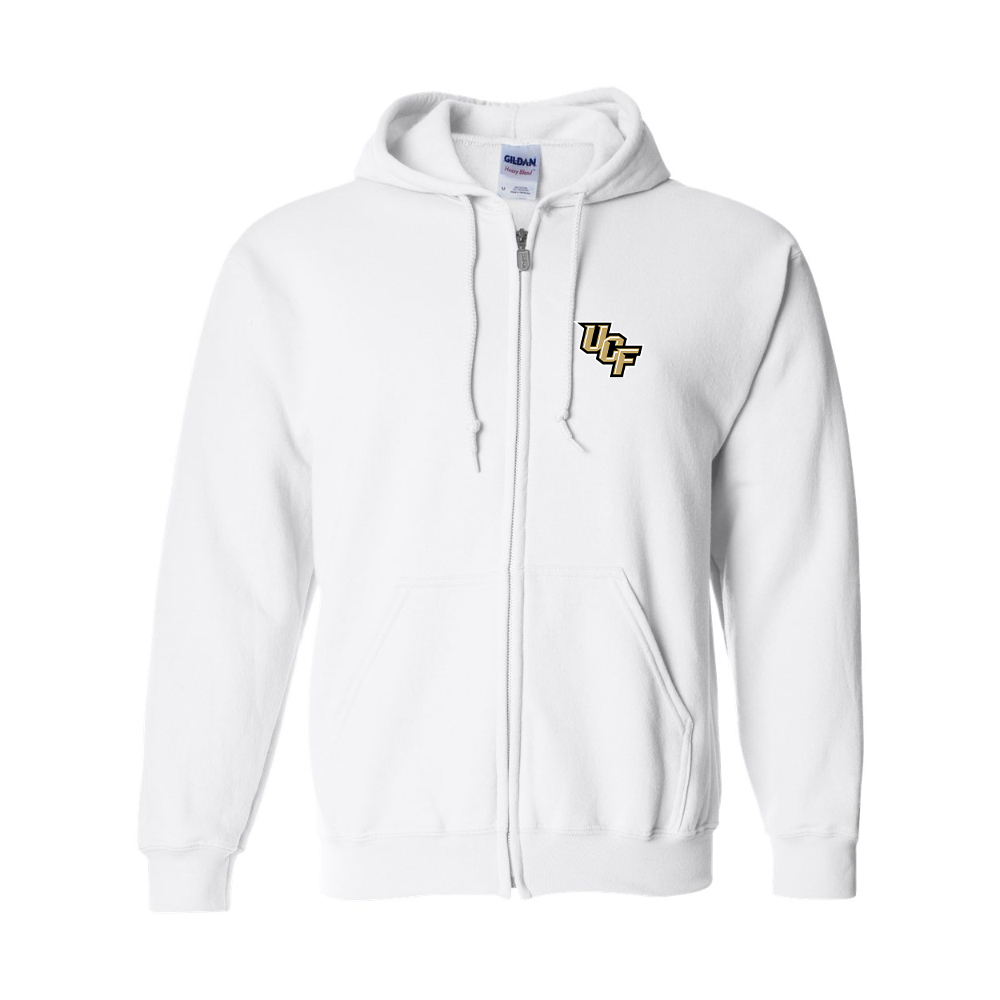 Men's Central Florida Knights  Gildan  Heavy Blend Full Zip Hooded Sweatshirt