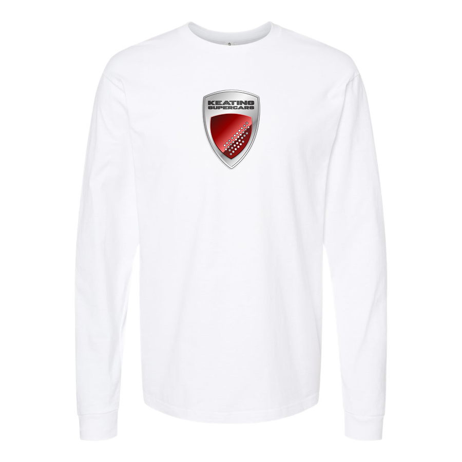 Men's Keating-Supercars Logo Cotton Long Sleeve T-Shirt