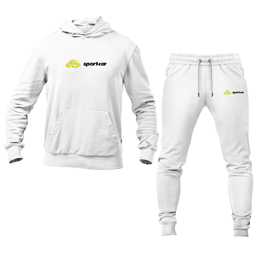 Men's AC Sport Car Logo Hoodie Joggers Set