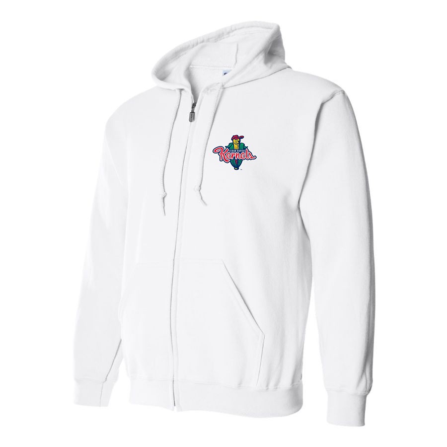 Men's Cedar Rapids Kernels Logo Zipper Hoodie
