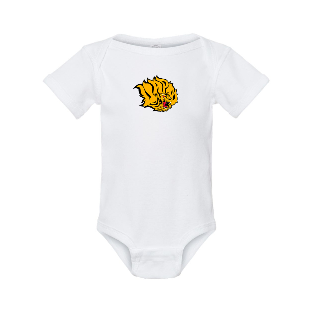 Arkansas PB Golden Lions Rabbit Skins Infant Baby Rib Bodysuit