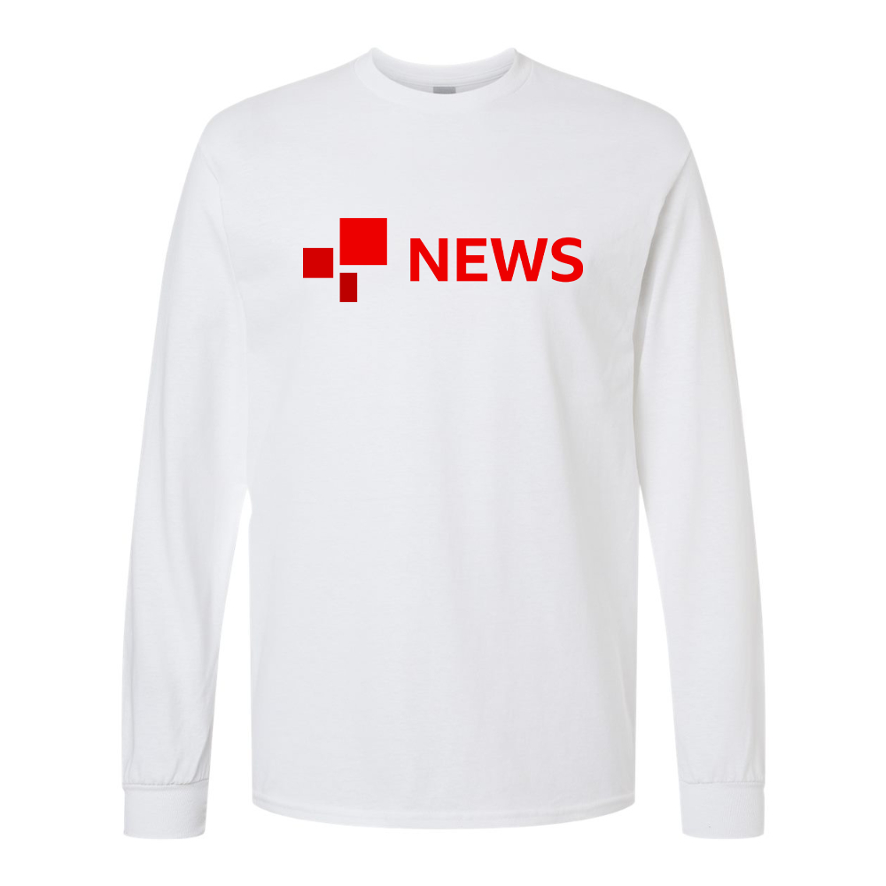 Men's BBC News Gildan Heavy Cotton Long Sleeve T-Shirt