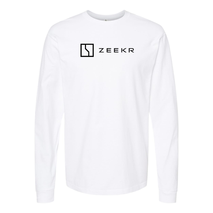 Men's Zeekr Logo Cotton Long Sleeve T-Shirt