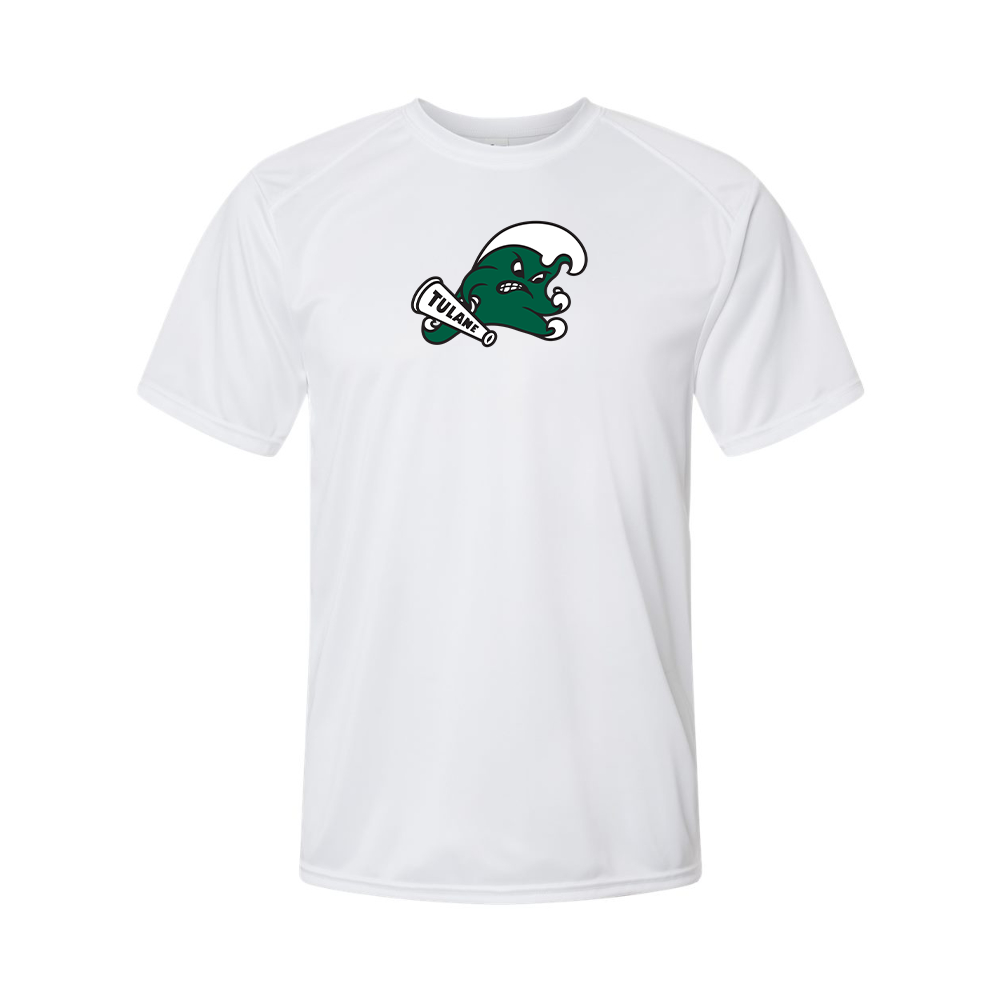 Men's Tulane Green Wave Logo   Performance T-Shirt
