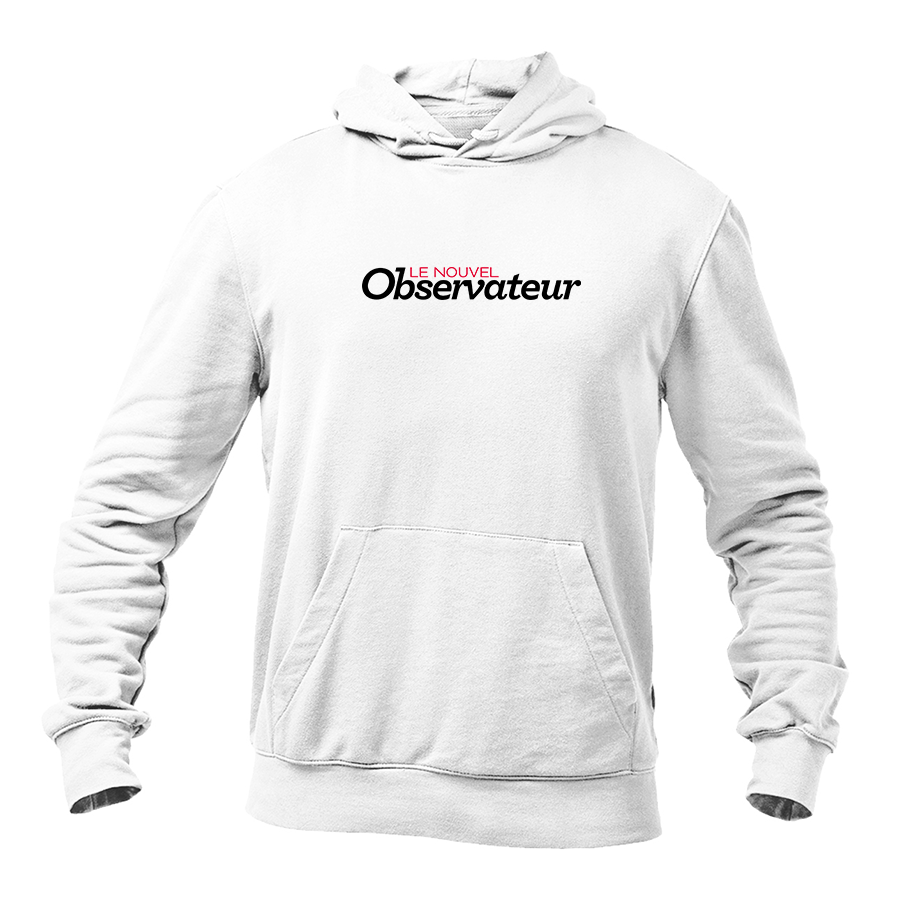 Men's Le Nouvel Observateur Logo  Pullover Hoodie
