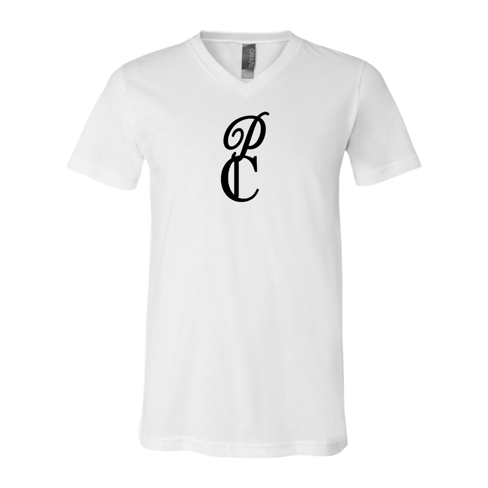 P & C Black  BELLA  CANVAS - Jersey V-Neck T-Shirt