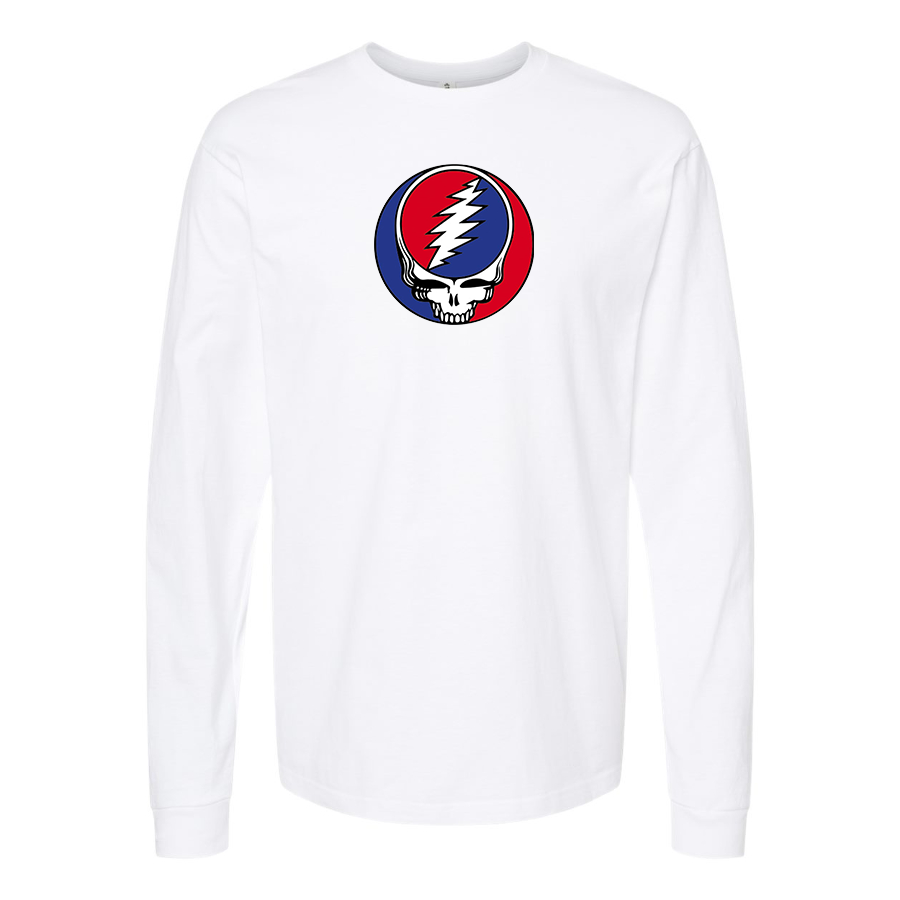 Men's Gratefu Dead Logo Cotton Long Sleeve T-Shirt