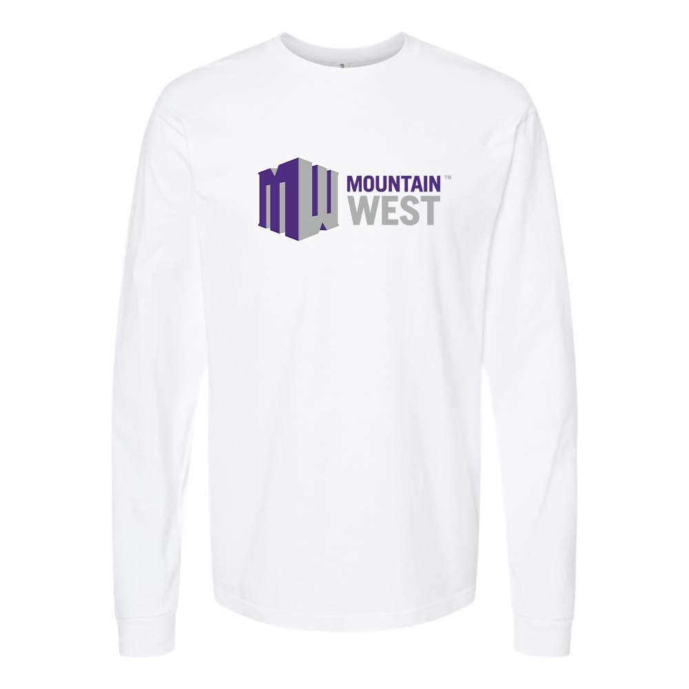 Men's Mountain West Conference Logo Cotton Long Sleeve T-Shirt