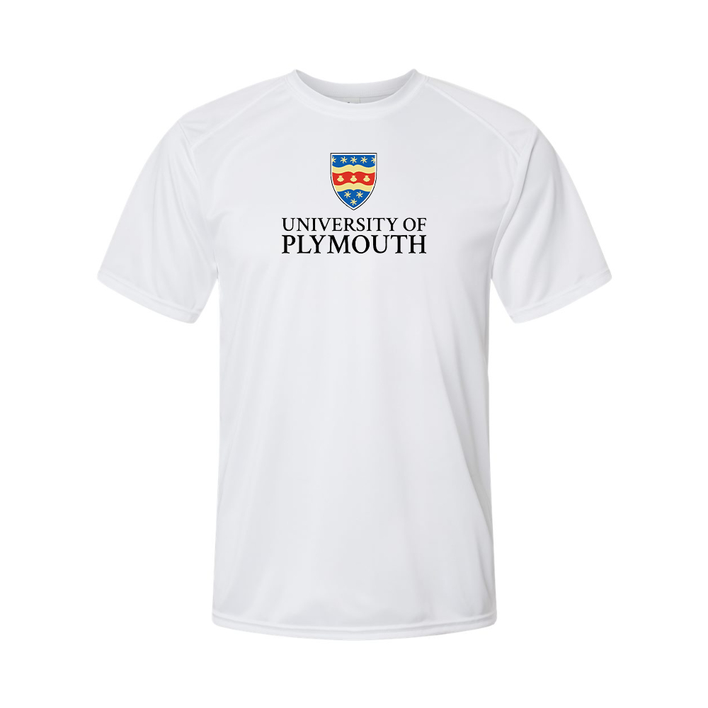 Men's University of Plymouth Logo  Performance T-Shirt