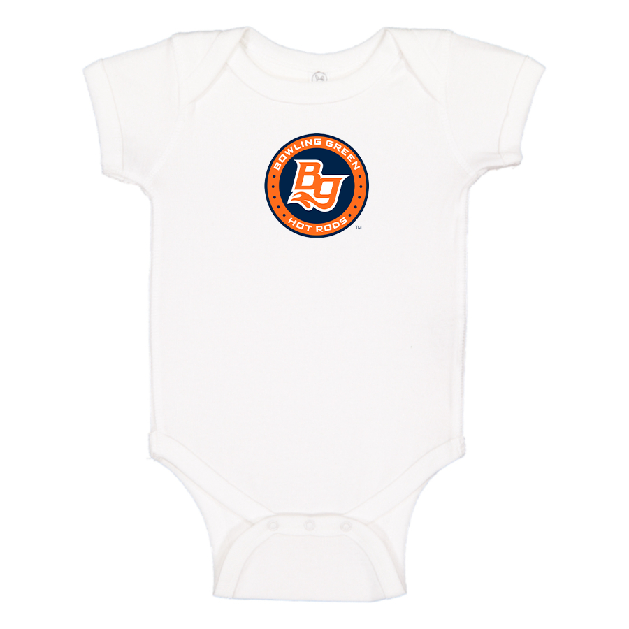 Bowling Green Hot Rods Logo Baby Onesie Romper