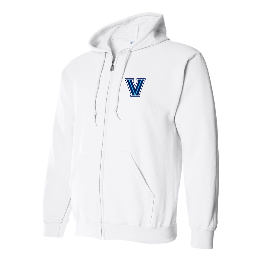 Men's Villanova Wildcats Logo  Zipper Hoodie