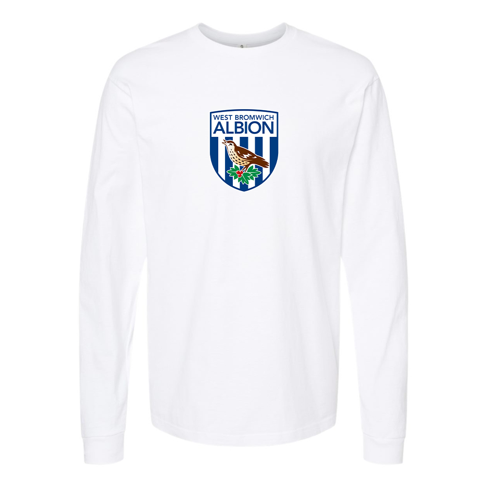 Men's West Bromwich Albion Soccer Cotton Long Sleeve T-Shirt
