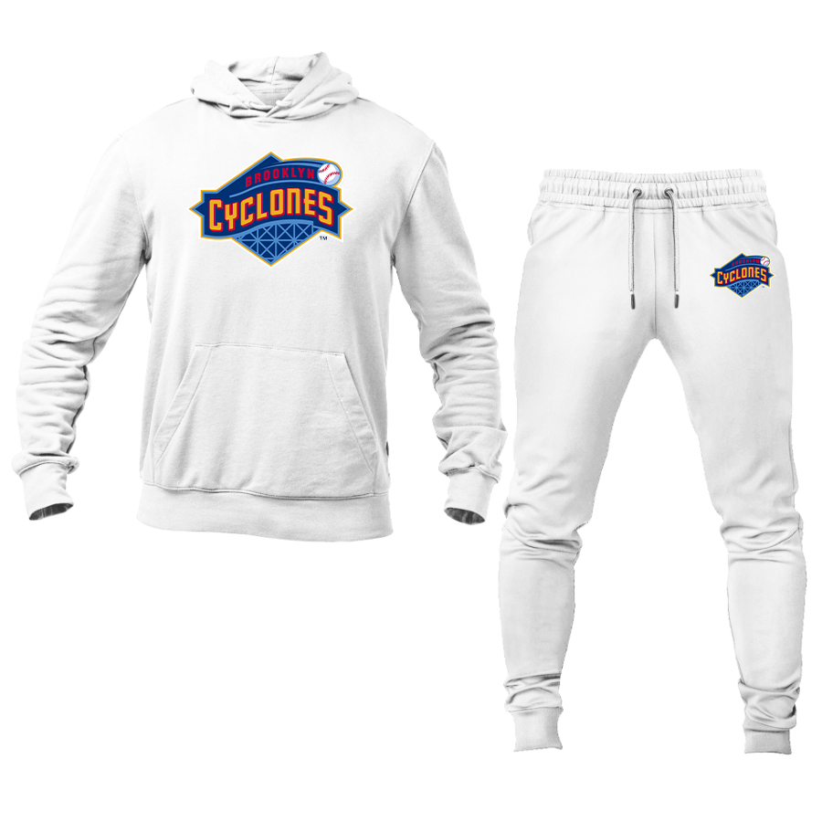 Men's Brooklyn Cyclones Logo Hoodie Joggers Set