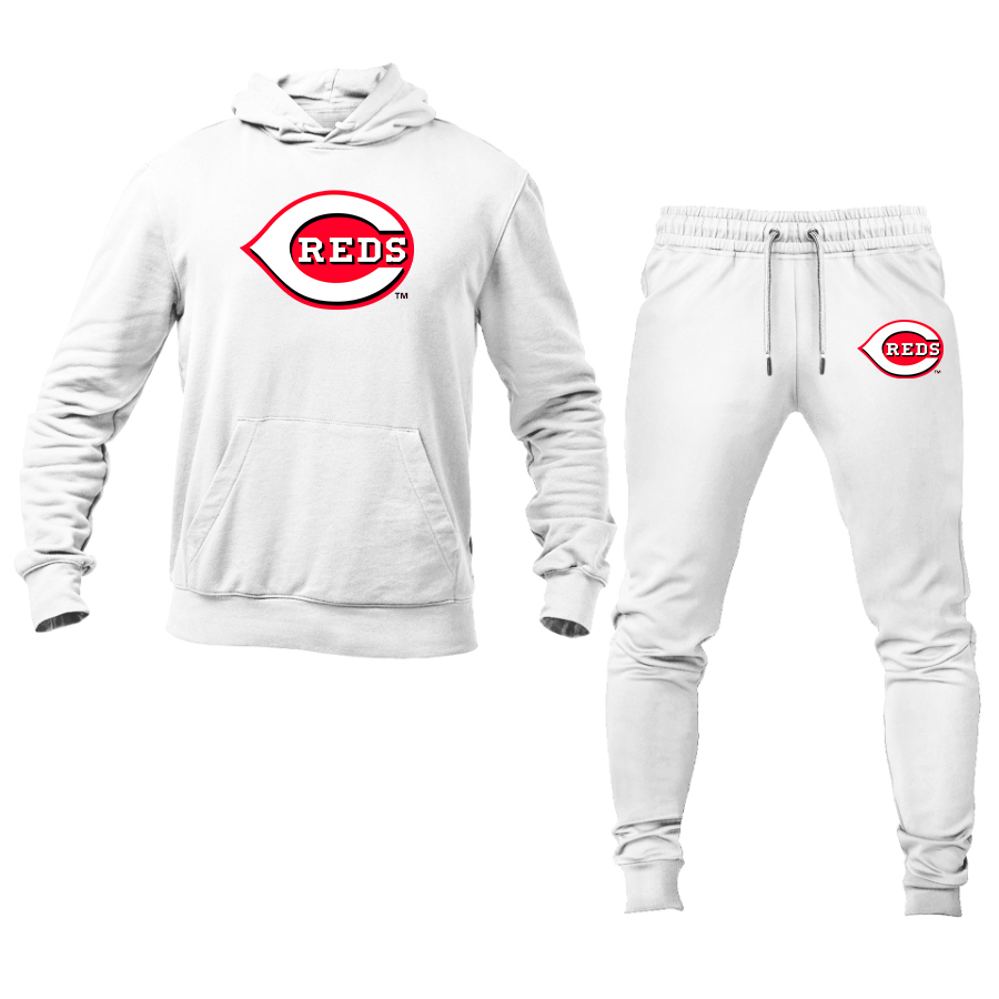 Men's Cincinnati Reds Logo Hoodie Joggers Set