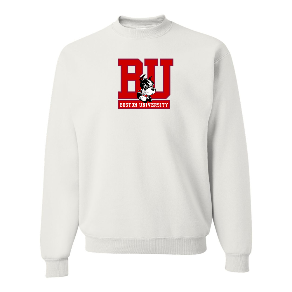 Men's Boston University Terriers JERZEES NuBlend Crewneck Sweatshirt