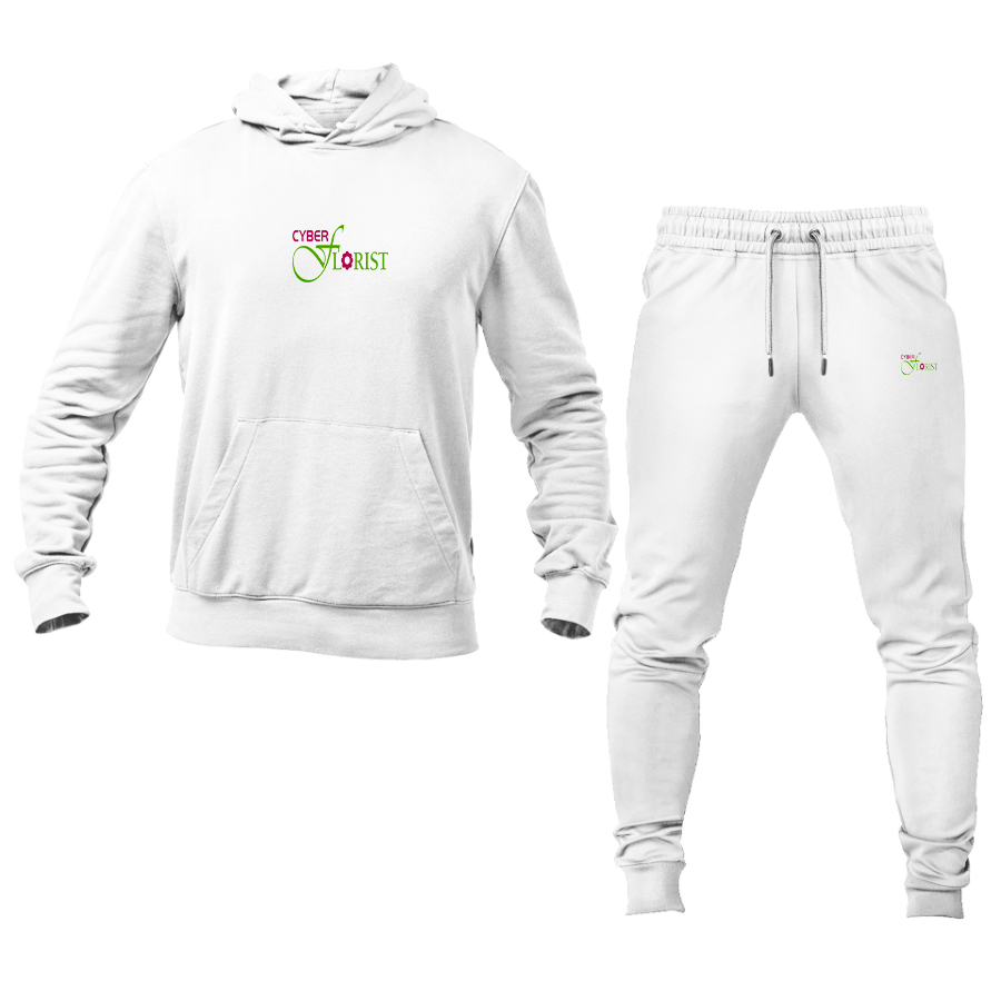 Men's Cyber Florist Logo Hoodie Joggers Set