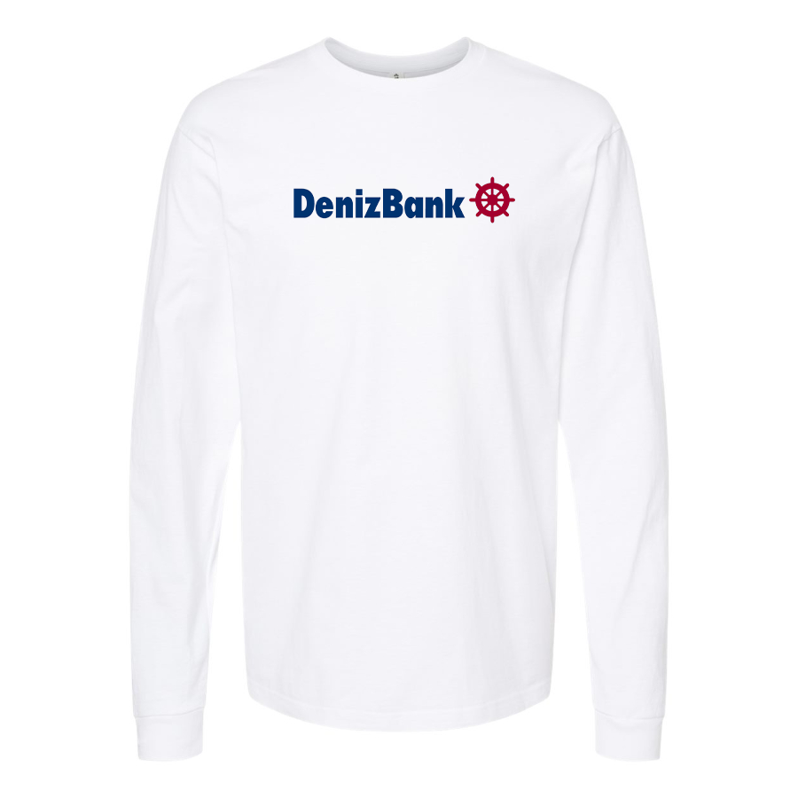Men's DenizBank Logo Cotton Long Sleeve T-Shirt