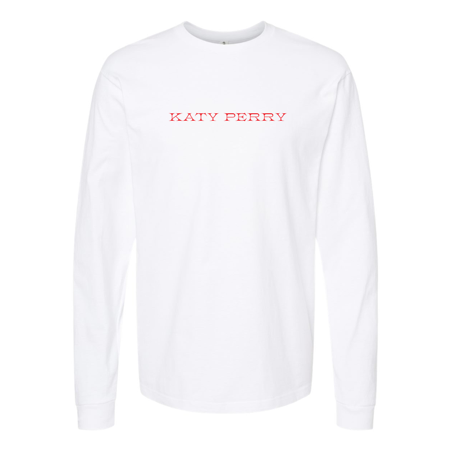 Men's Katy Perry Logo Cotton Long Sleeve T-Shirt