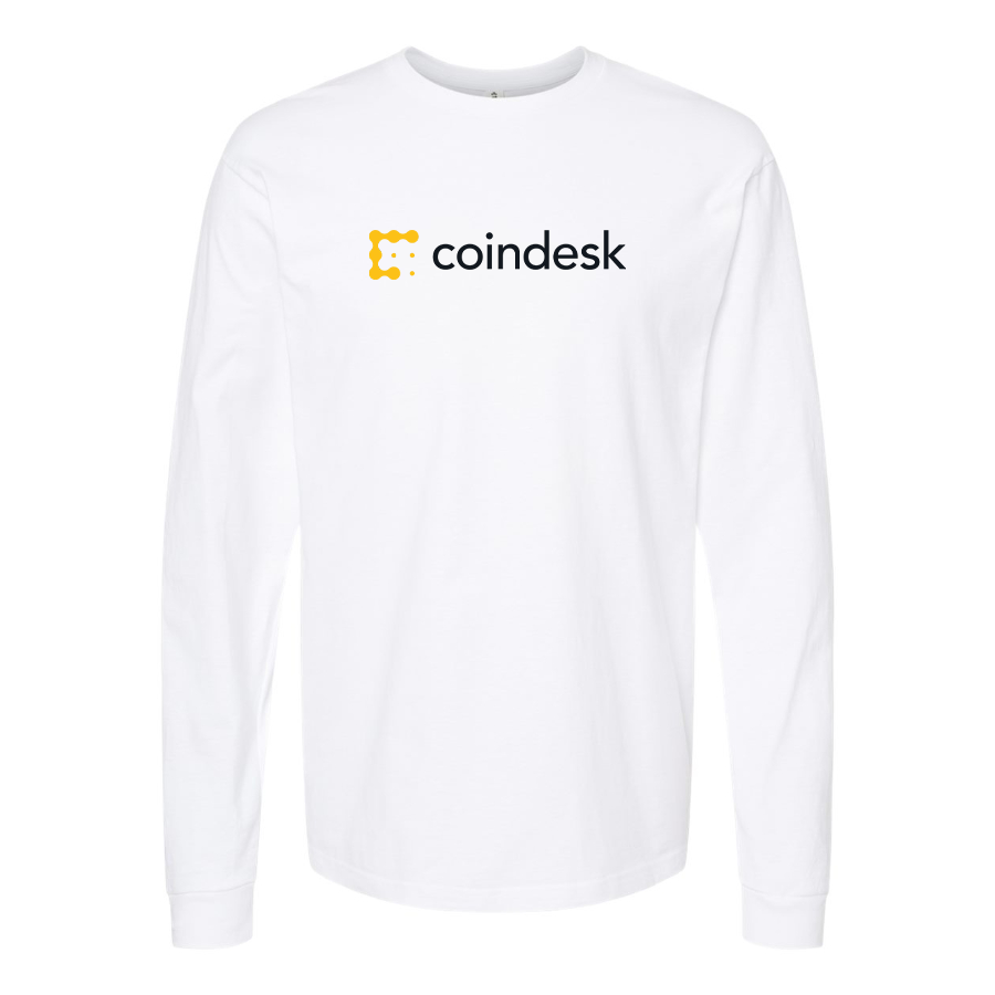 Men's CoinDesk Logo Cotton Long Sleeve T-Shirt