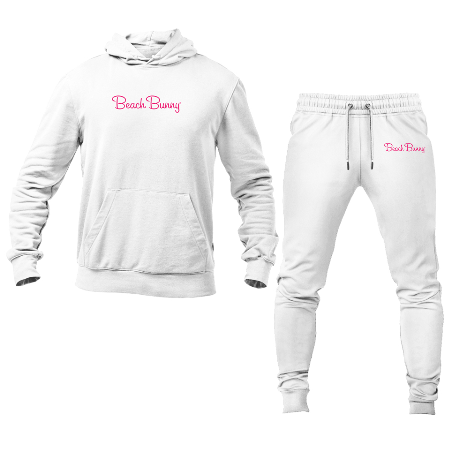 Men's Beach Bunny Logo Hoodie Joggers Set