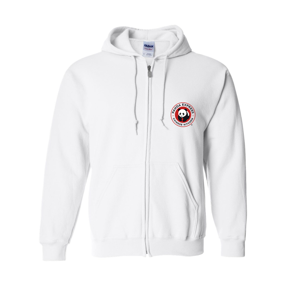 Men's Panda Express Gildan  Heavy Blend Full Zip Hooded Sweatshirt