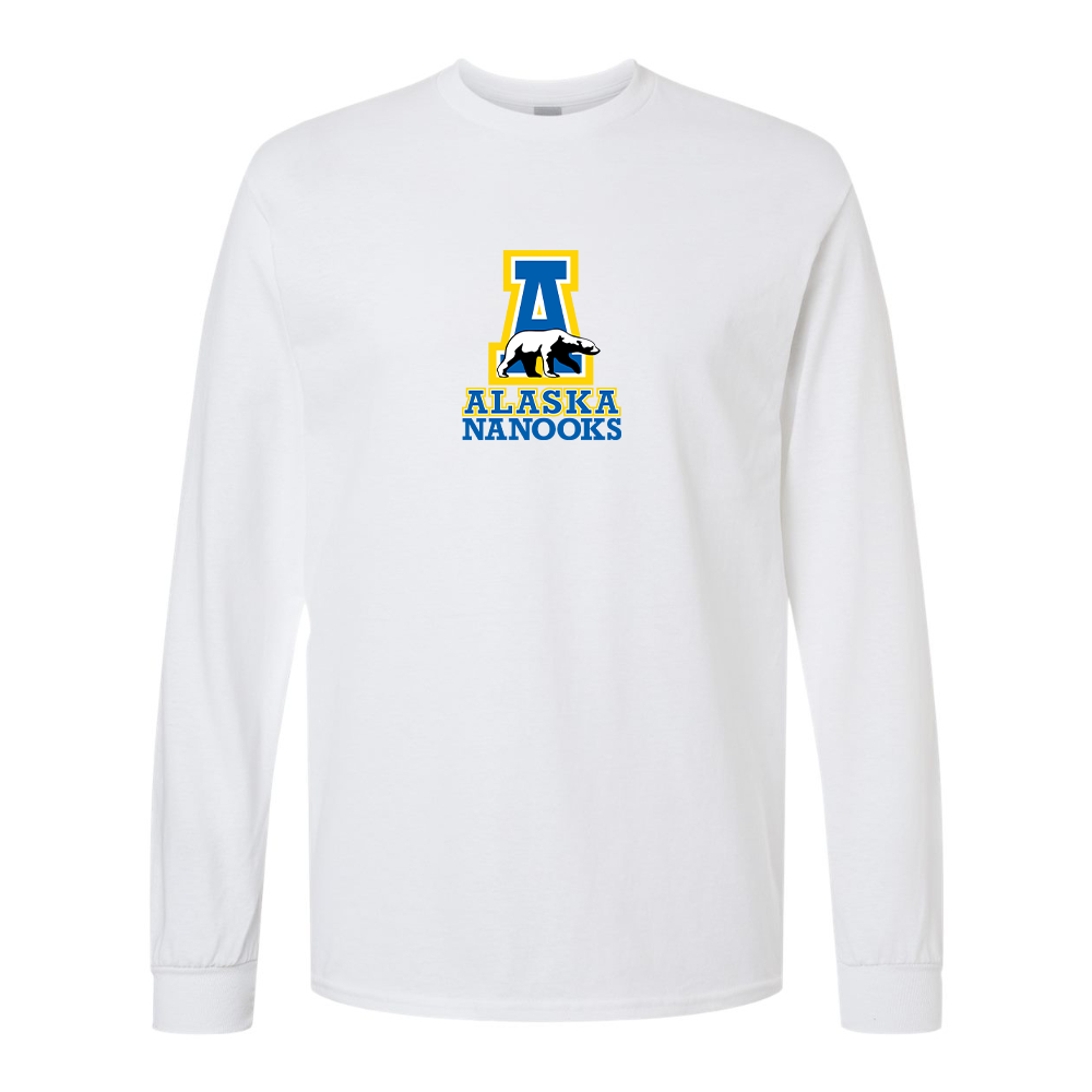 Men's Alaska Nanooks Gildan Heavy Cotton Long Sleeve T-Shirt