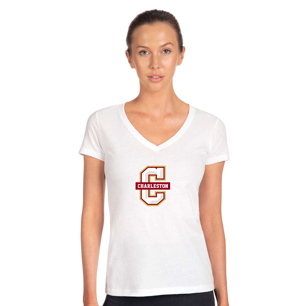 Women's Charleston Cougars Next Level V-Neck T-Shirt