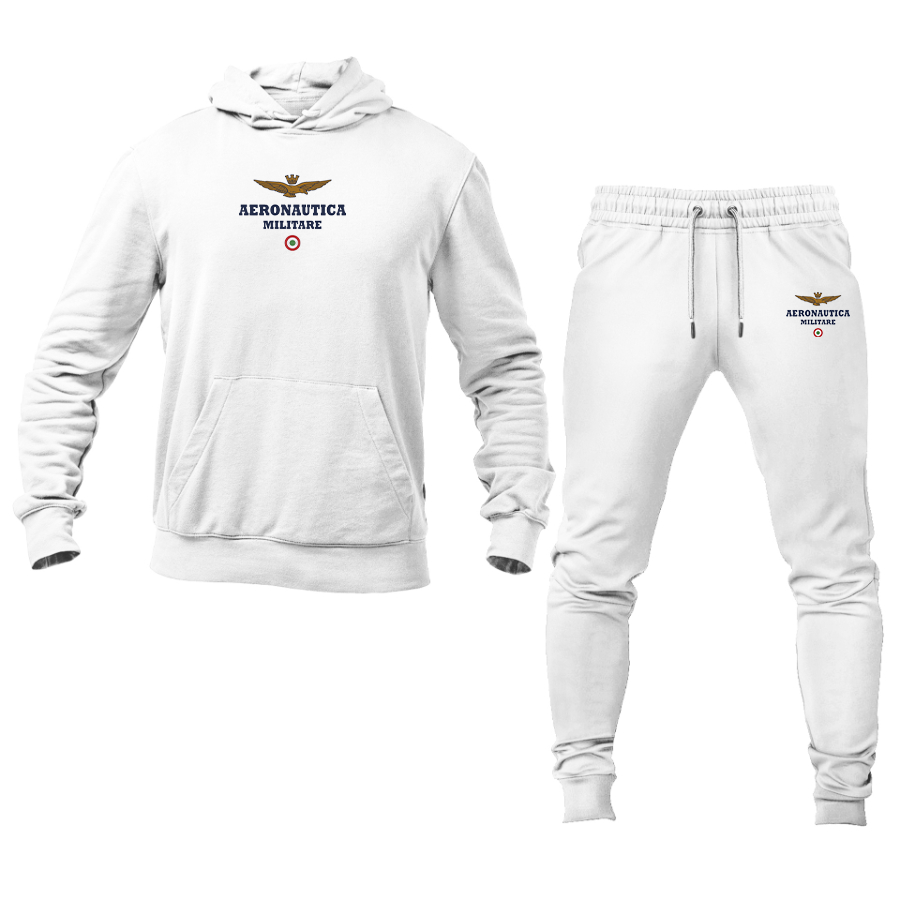 Men's Aeronautica Militare  Logo Hoodie Joggers Set