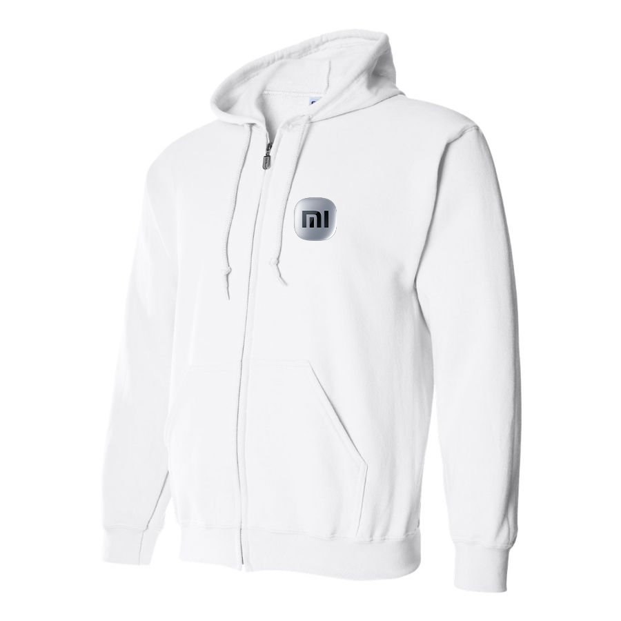 Men's Xiaomi SU7 Logo Zipper Hoodie