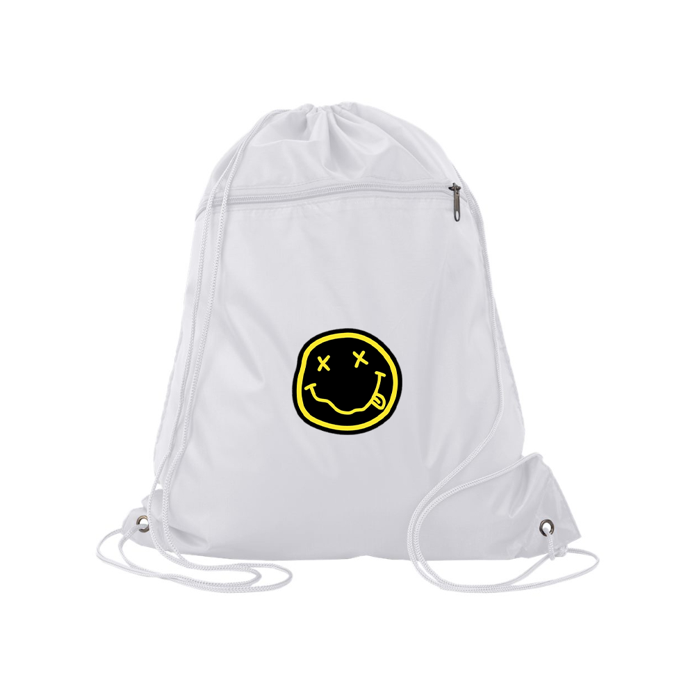Nirvana Yellow and Black Face Q-Tees - Polyester Cinchpack
