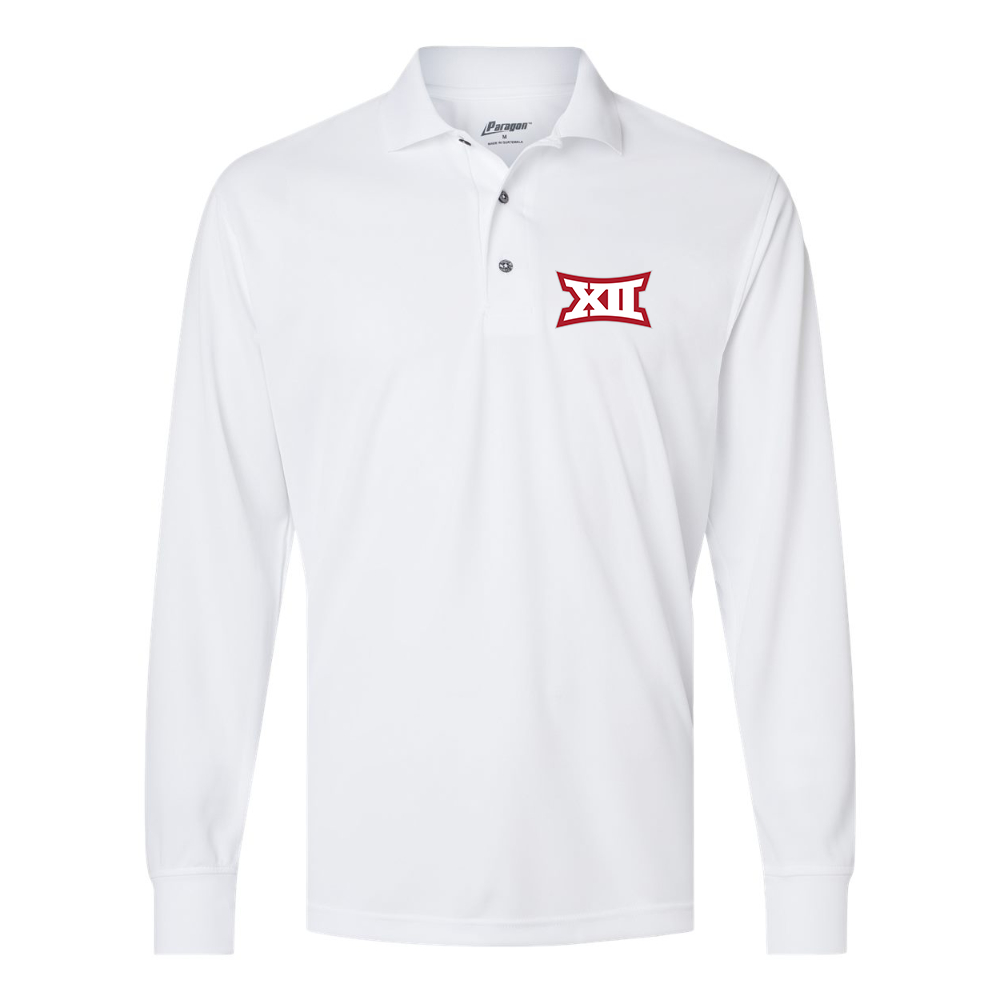 Men's  Big 12 Conference Paragon Prescott Long Sleeve Polo