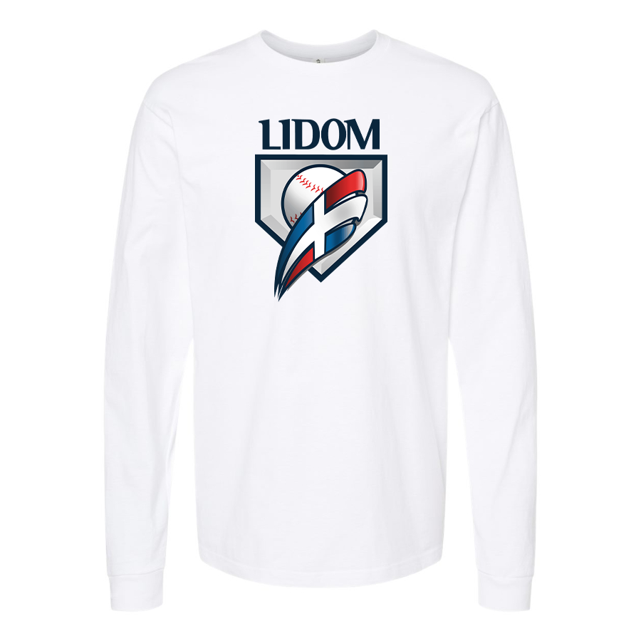 Men's  Lidom Logo Cotton Long Sleeve T-Shirt