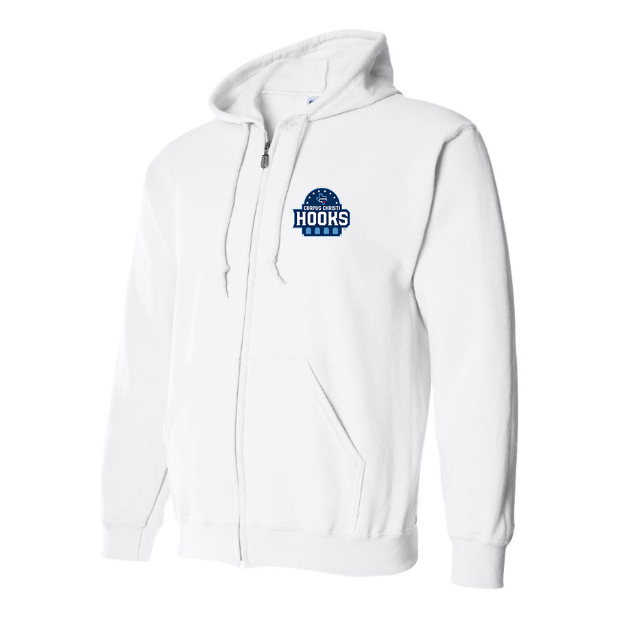Men's Corpus Christi Hooks Logo Zipper Hoodie
