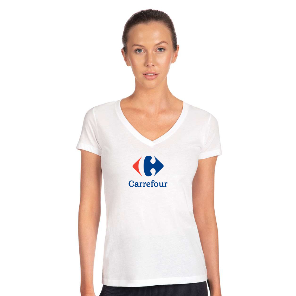 Women's Carrefour  Next Level V-Neck T-Shirt