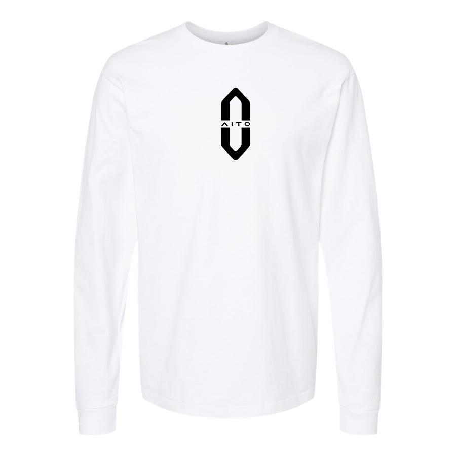 Men's Aito Logo Cotton Long Sleeve T-Shirt