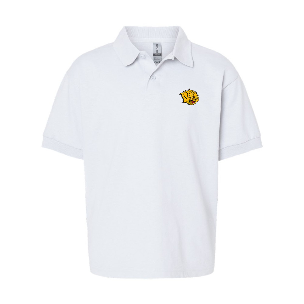 Youth  Arkansas PB Golden Lions Gildan Dry Blend Jersey Polo