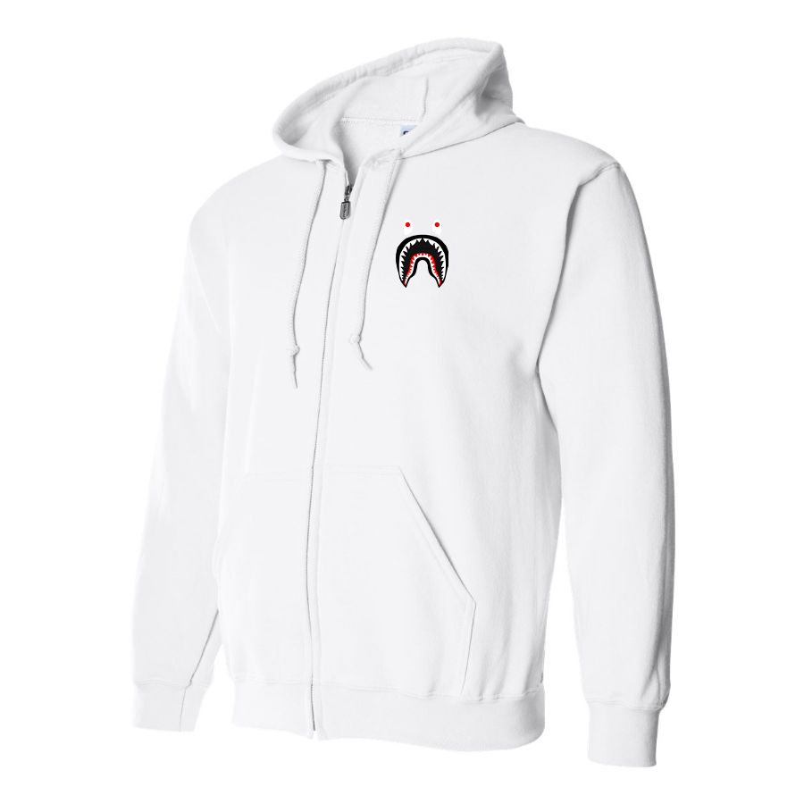 Men's  BAPE Shark Logo Zipper Hoodie