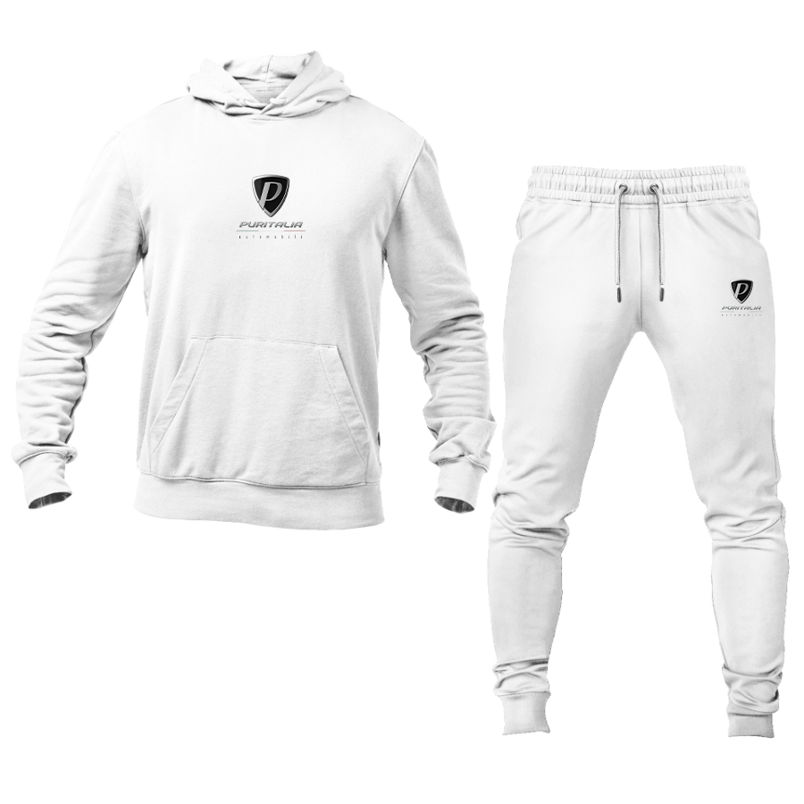 Men's Puritalia Automobili Logo Hoodie Joggers Set