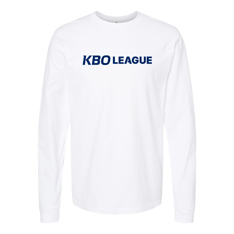 Men's KBO League Logo Cotton Long Sleeve T-Shirt