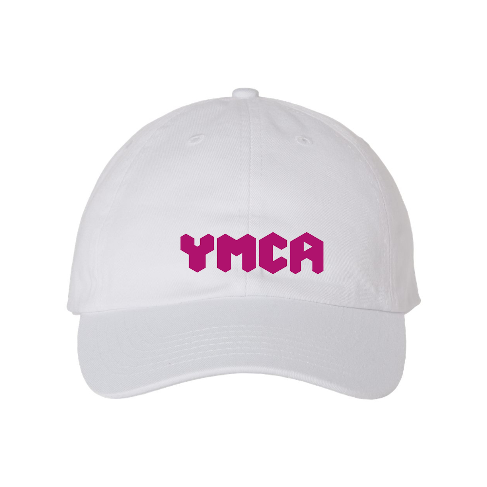 YMCA Mauve Valucap Adult Bio-Washed Classic Dad Hat