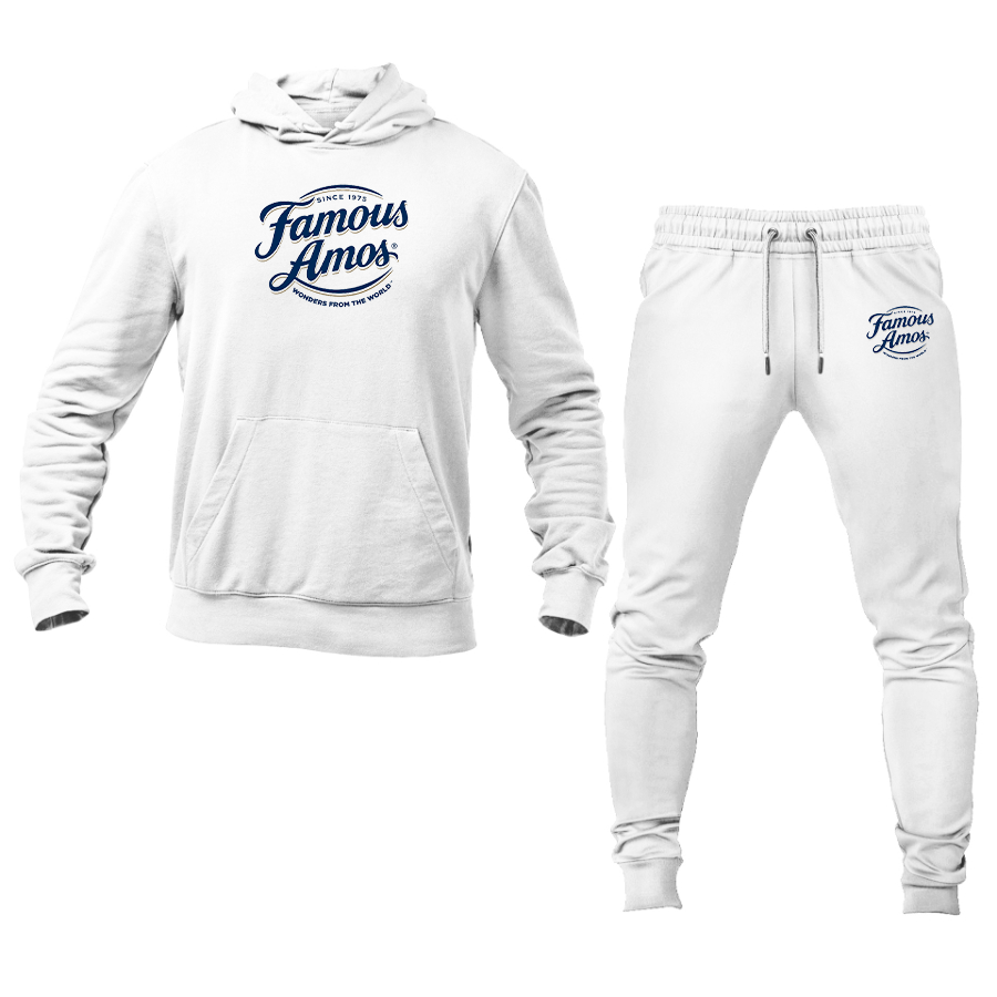 Men's Famous Amos Logo Hoodie Joggers Set