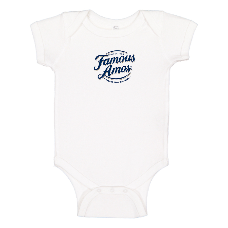 Famous Amos Logo Baby Onesie Romper