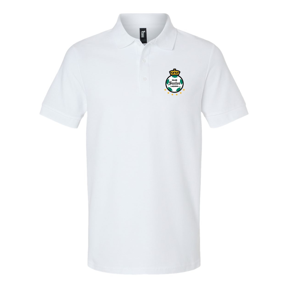 Men's Santos Laguna Soccer Gildan Hammer Pique Polo