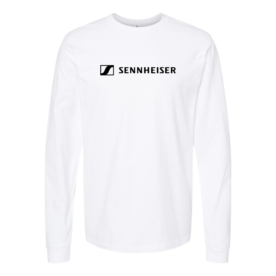 Men's Sennheiser Logo  Cotton Long Sleeve T-Shirt