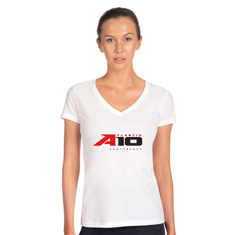 Women's Atlantic 10 Conference  Next Level V-Neck T-Shirt