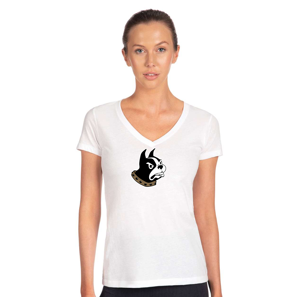 Women's   Woffrd Terriers   Next Level V-Neck T-Shirt