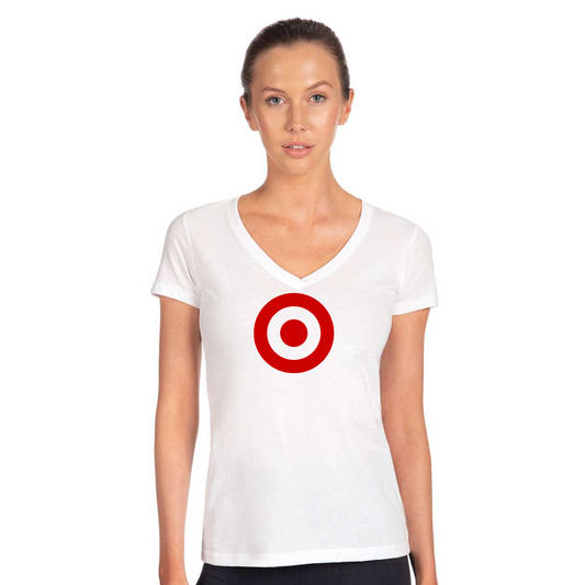 Women's Target   Next Level V-Neck T-Shirt