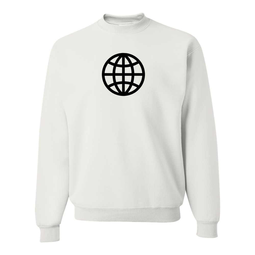 Men's  Internet Globe JERZEES NuBlend Crewneck Sweatshirt