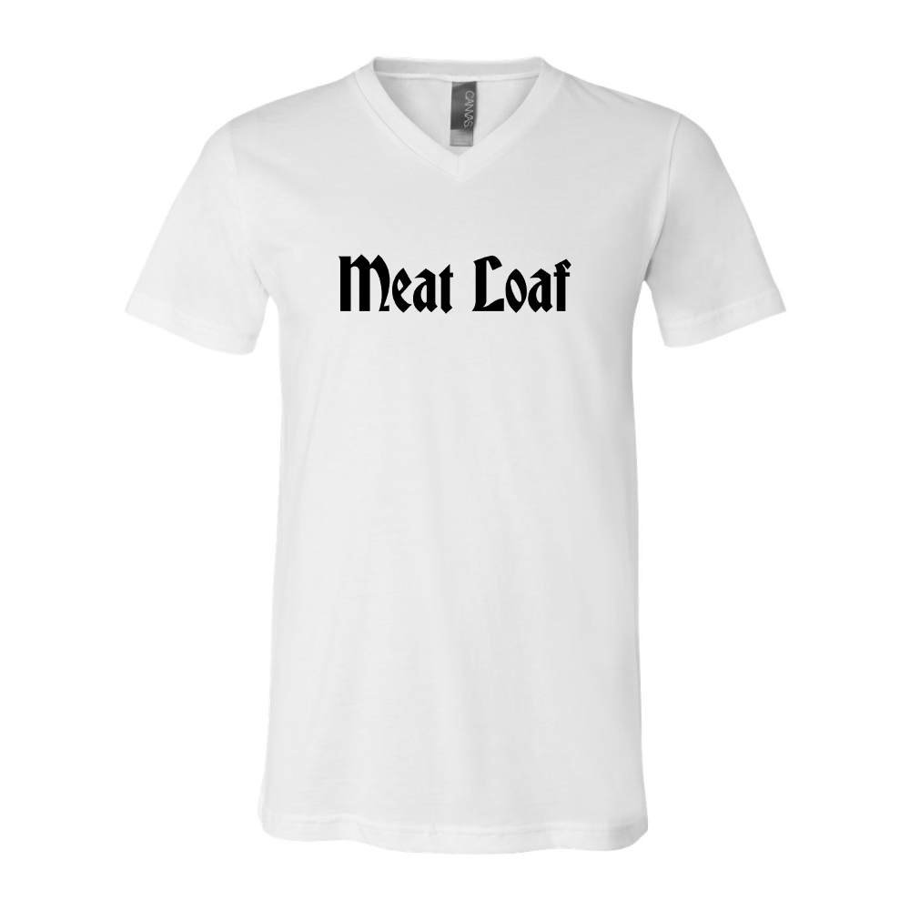 Meat Loaf BELLA  CANVAS - Jersey V-Neck T-Shirt