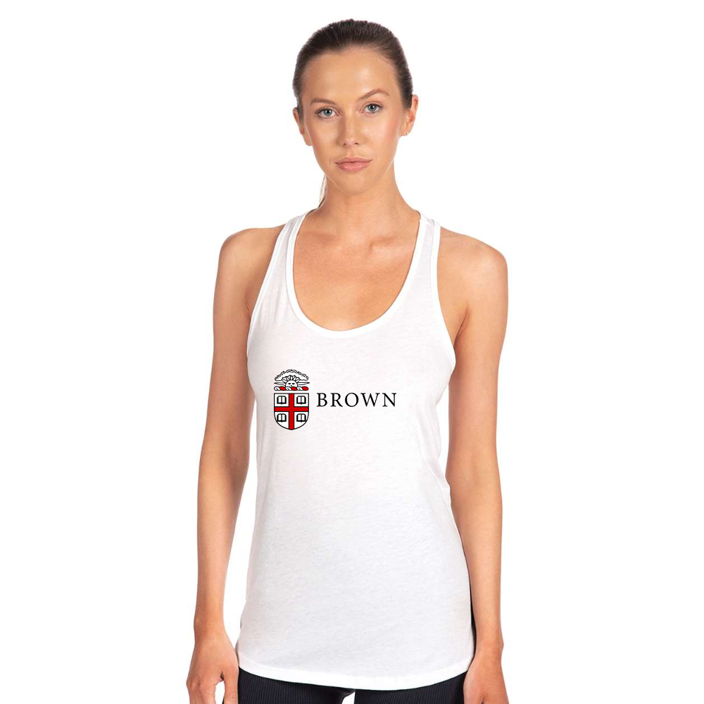 Women's Brown University  Next Level Ideal Racerback Tank